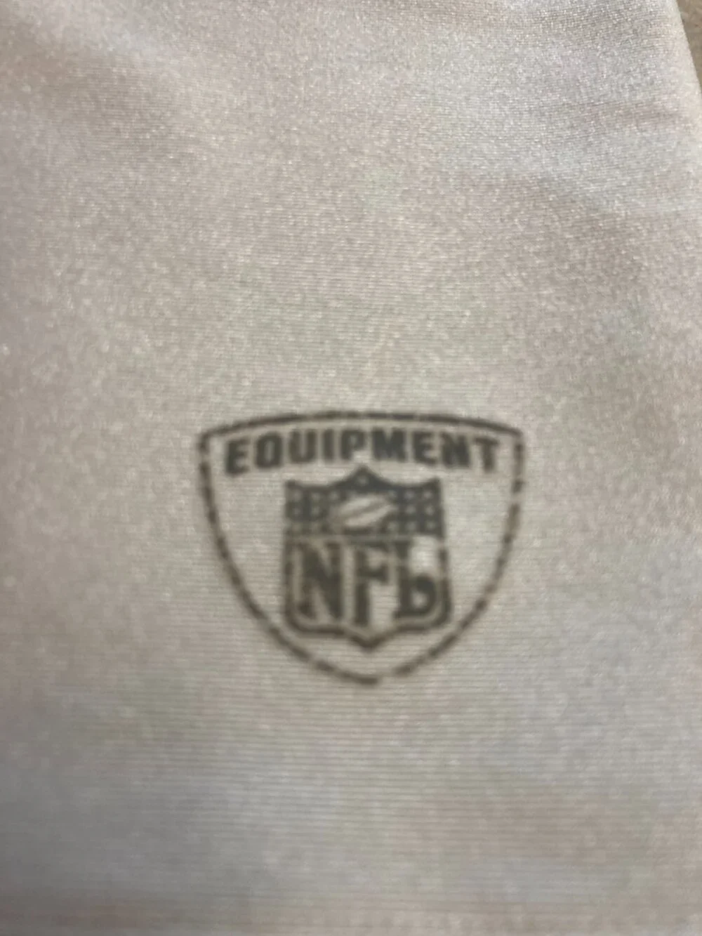 NFL EQUIPMENT Authentic on field practice shorts white w/logo draw string tie no